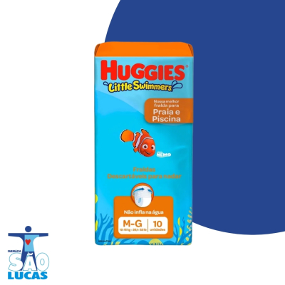 Fralda huggies little swimmers m/g unit