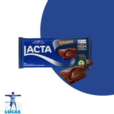 Bombom barra lacta amaro 80gr