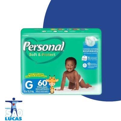 Fralda personal baby hiper g 60un