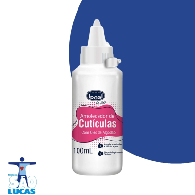 Amolecedor de cuticula ideal oleo algodao 100ml