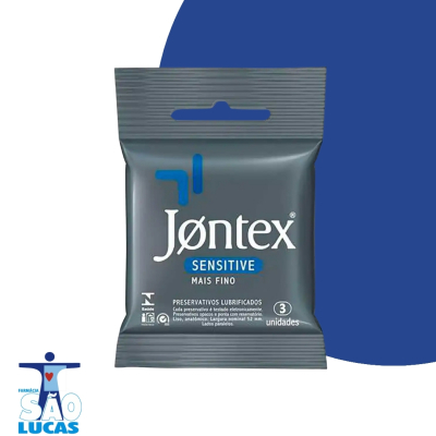 PRESERVATIVO JONTEX SENSITIVE MAIS FINO 3UN