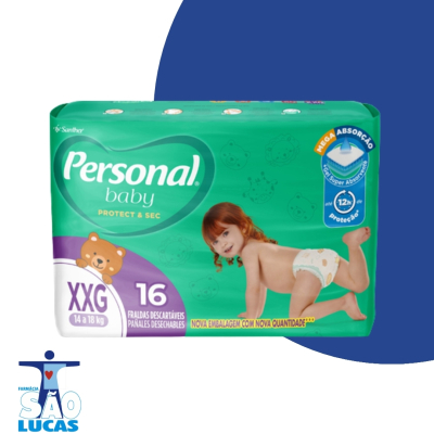 Fralda personal baby jumbo xxg 16un