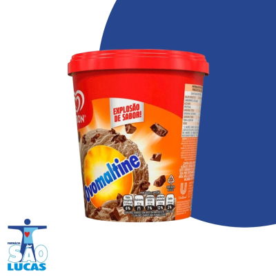 Pote de sorvete kibon ovomaltine 800ml