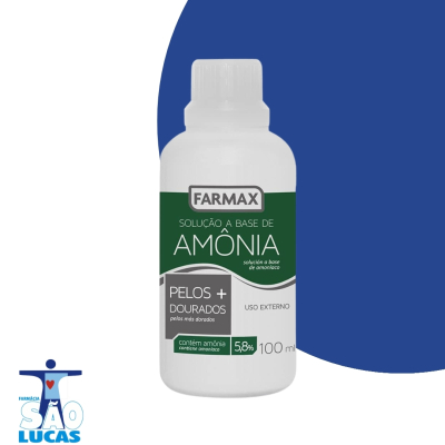 Amonia farmax pelos dourados 100ml