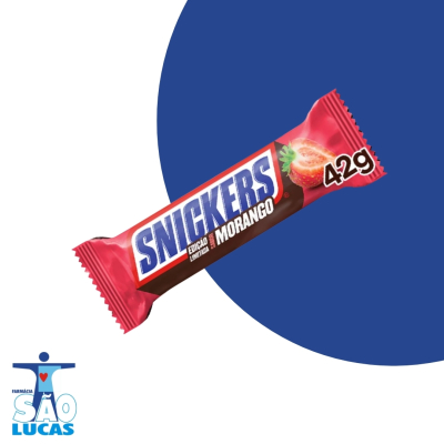 Bombom barra snickers morango 42gr