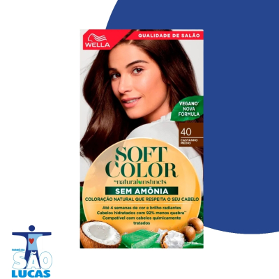 Tinta soft color 40 castanho medio
