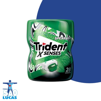 Chiclete trident xsenses menta 54gr