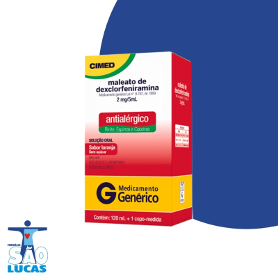 Maleato De Dexclorfeniramina + Betametasona xarope 120ml cimed