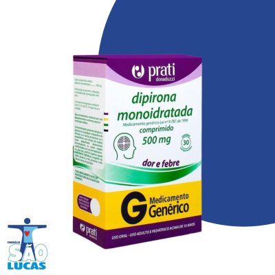 Dipirona 500mg 30 comprimidos med