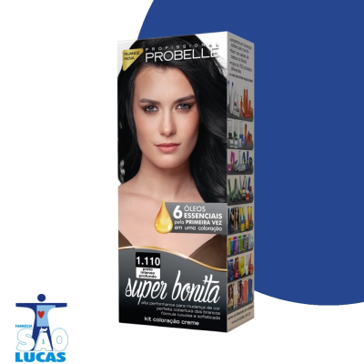 Tinta probelle kit 1.110 preto intenso profundo