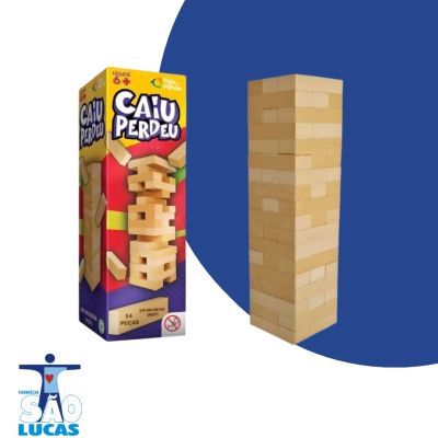 Brinquedo caiu perdeu madeira 54pcs 7460 1