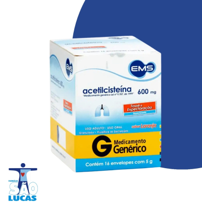 Acetilcisteina 600mg 16env ems