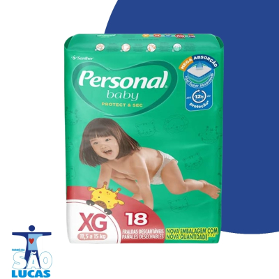 Fralda personal baby jumbo xg 18un