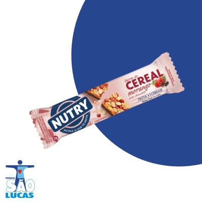 Barra de cereal nutry morango c/choc 25gr