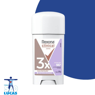 Desodorante rexona stick clinic fem extra dry 58g